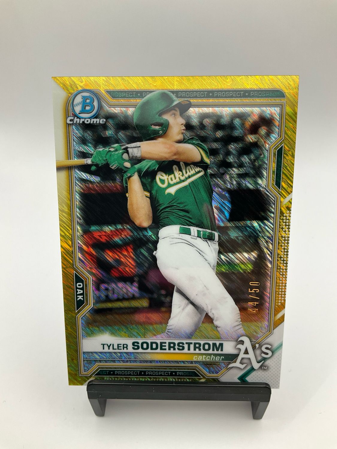 2021 BOWMAN CHROME GOLD SHIMMER TYLER SODERSTROM 44/50