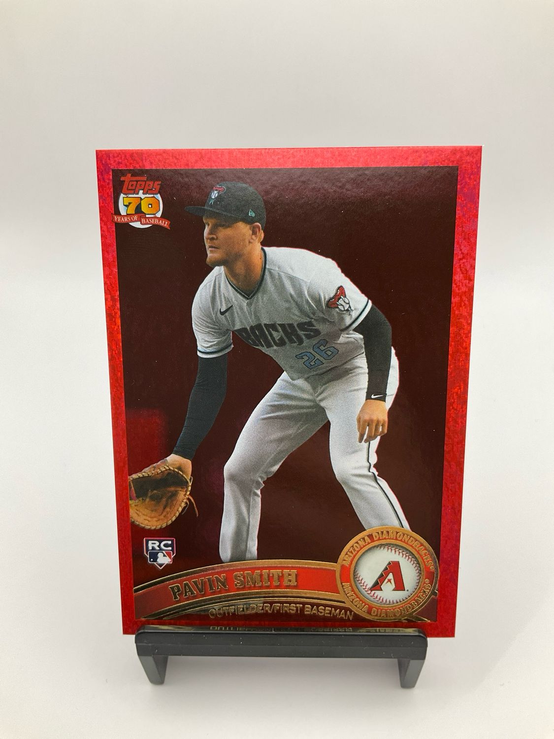 2021 TOPPS 70 YEARS OF BASEBALL PAVIN SMITH RED 37/50