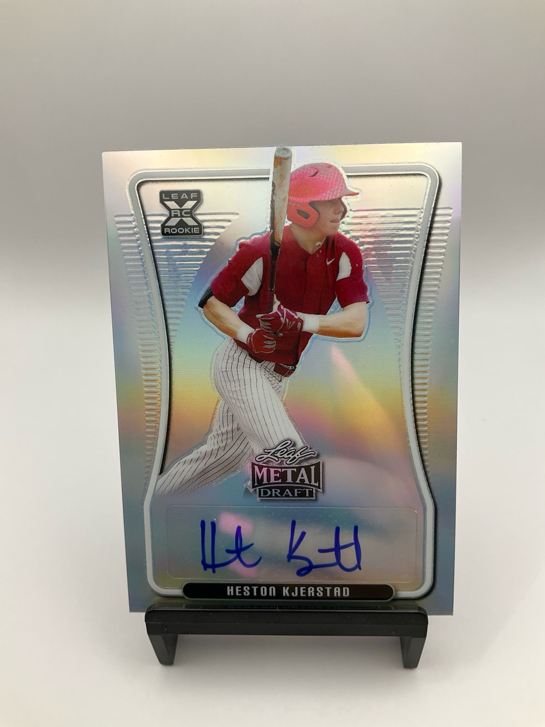 2020 LEAF METAL DRAFT HESTON KJERSTAD AUTO SILVER