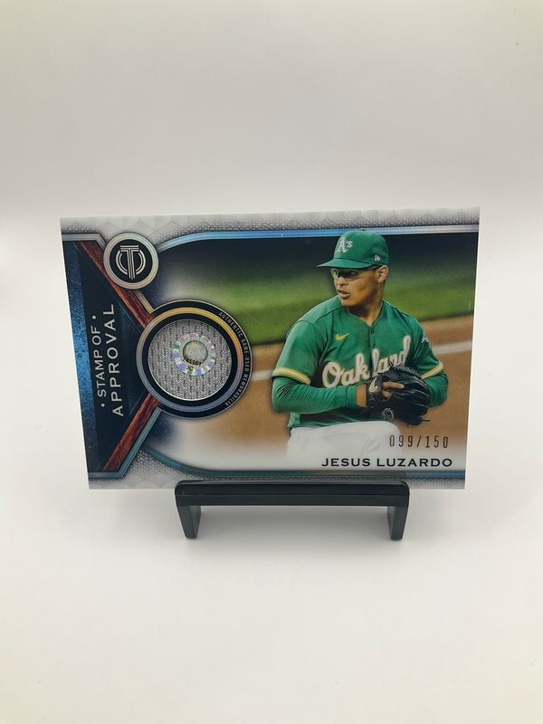 2021 Topps Tribute Jesus Luzardo Stamp of Approval Patch 099/150