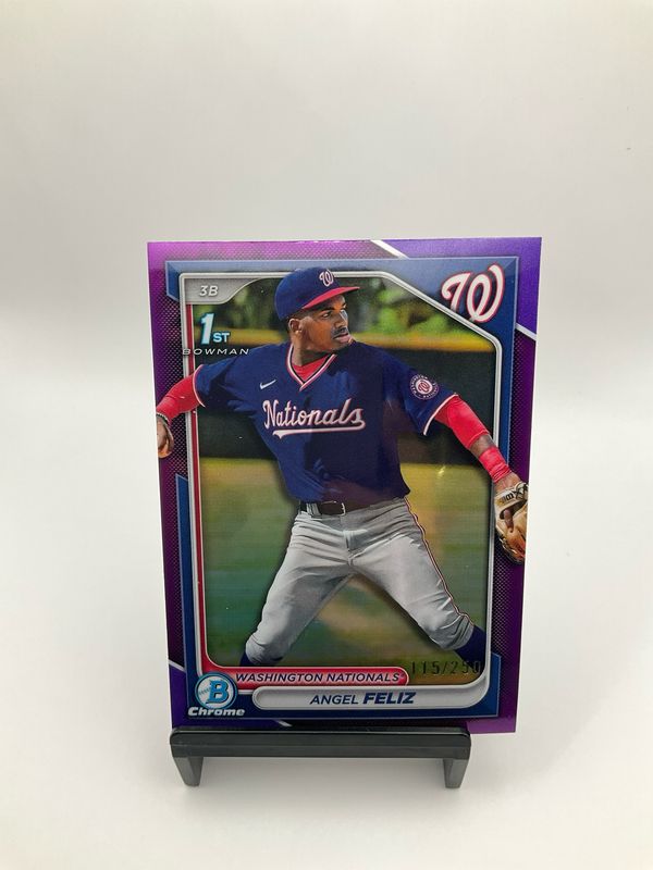2024 Bowman Chrome Purple Angel Feliz 115/250