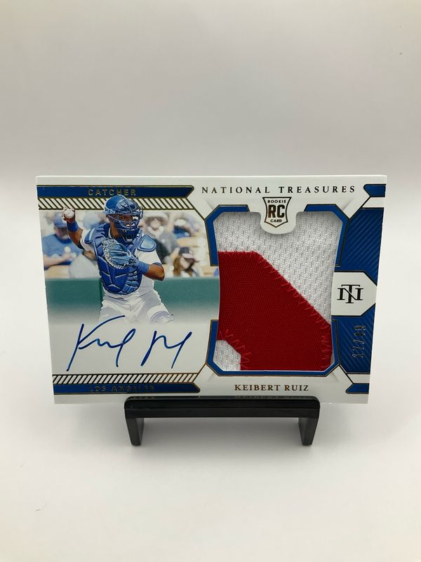 2021 National Treasures Baseball Keibert Ruiz Patch Auto 14/49