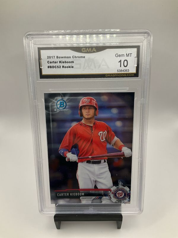 2017 Bowman Chrome Carter Kieboom GMA 10