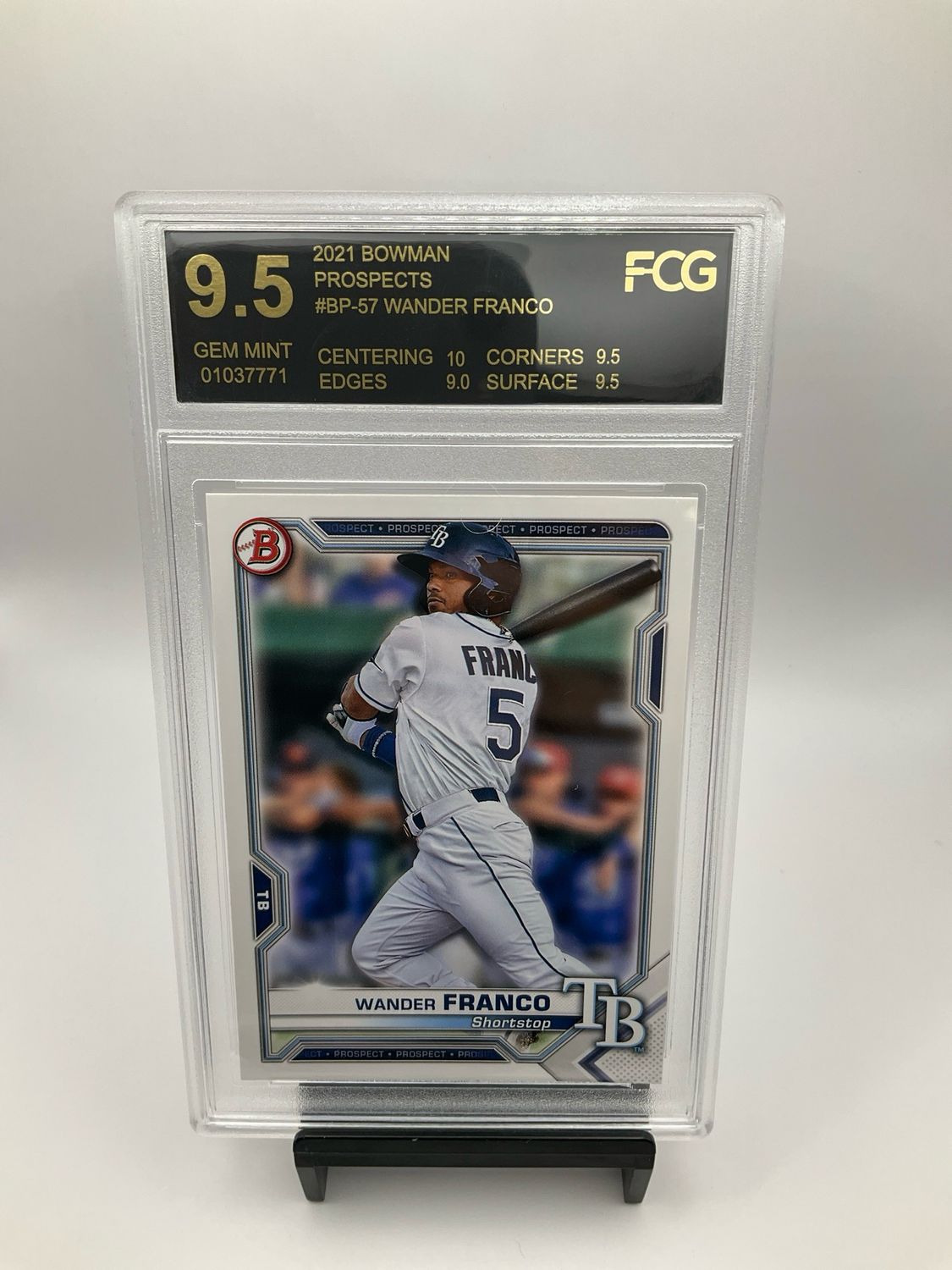 2021 Bowman Prospects Wander Franco FCG 9.5