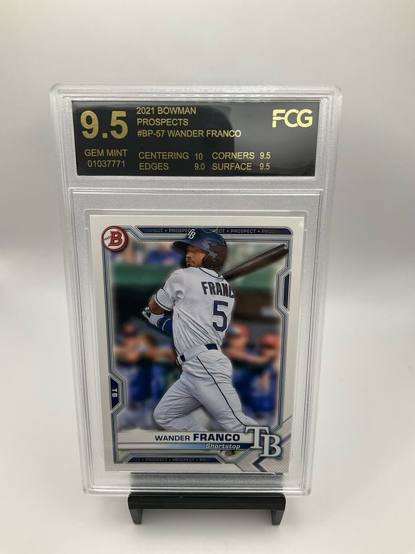 2021 Bowman Prospects Wander Franco FCG 9.5