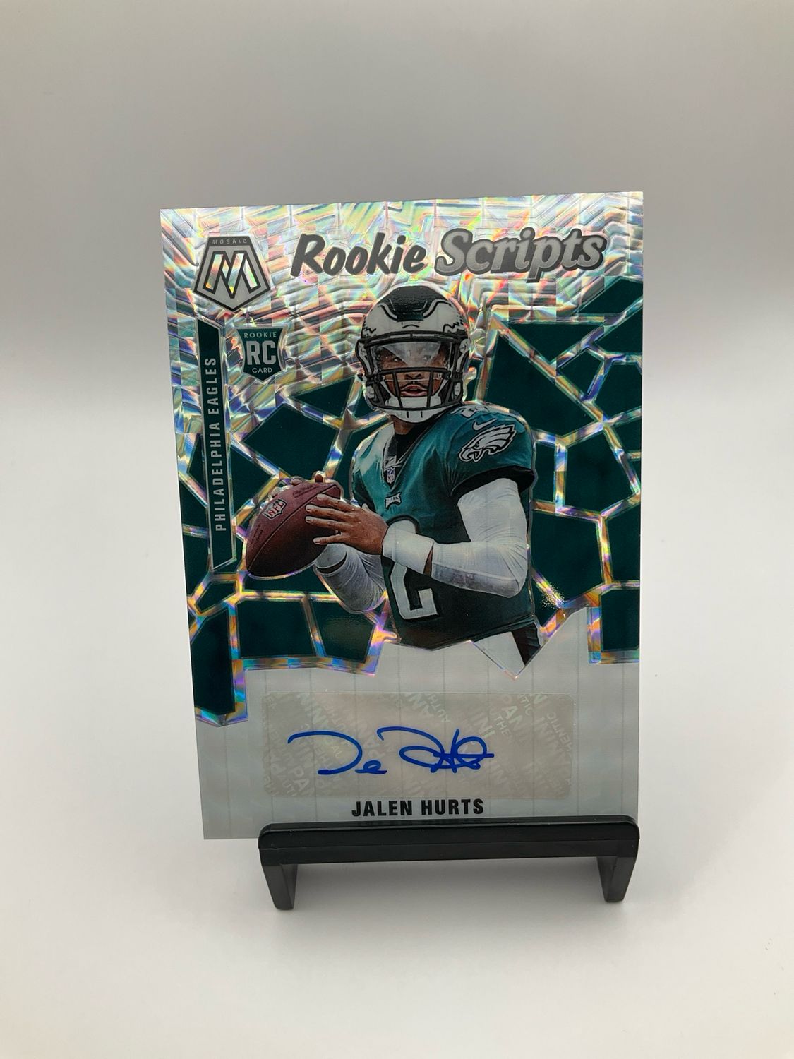 2020 Panini Mosaic Rookie Scripts #22 Jalen Hurts RC ROOKIE AUTO