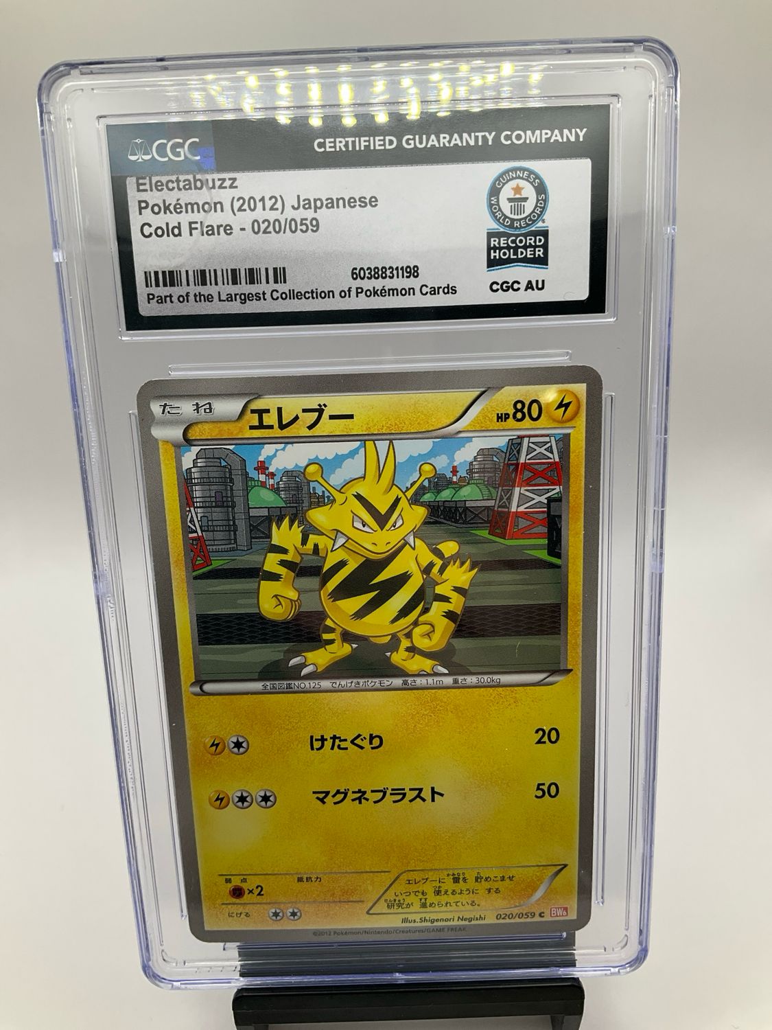 GUINESS WORLD RECORD HOLDER 2012 JAPANESE ELECTABUZZ 020/059