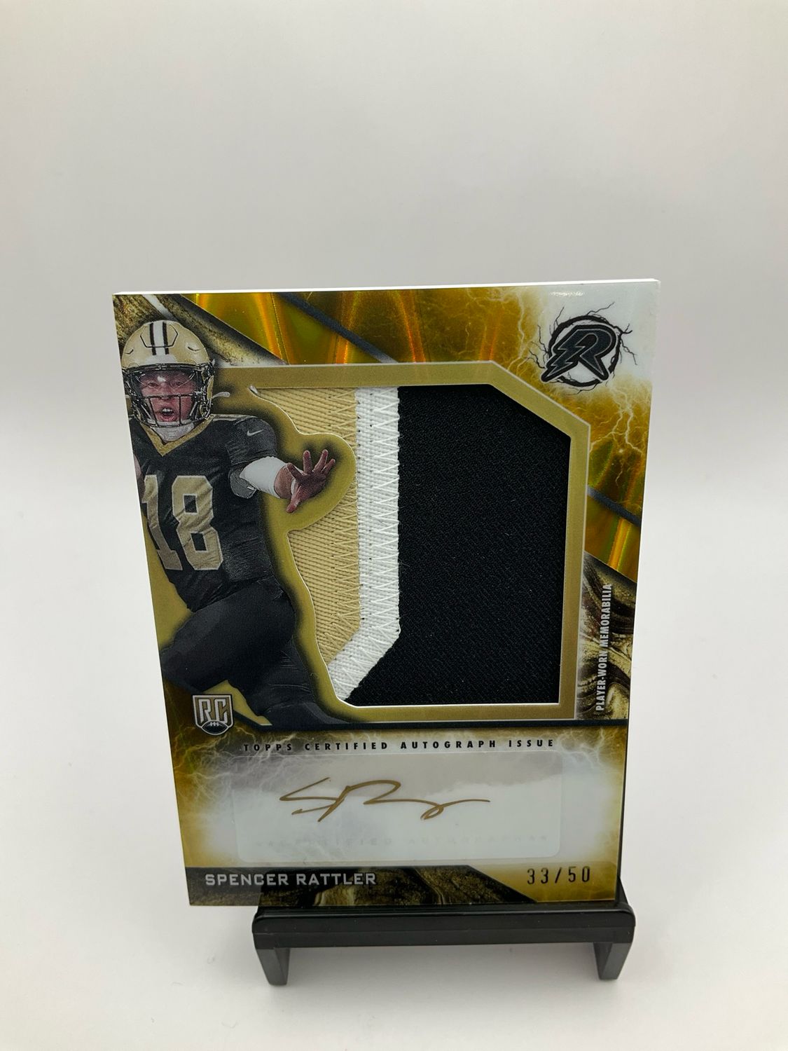 2025 Topps Resurgence Rookie Spencer Rattler Patch Auto 33/50