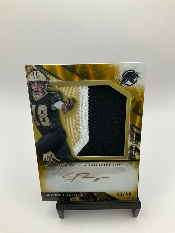 2025 Topps Resurgence Rookie Spencer Rattler Patch Auto 33/50