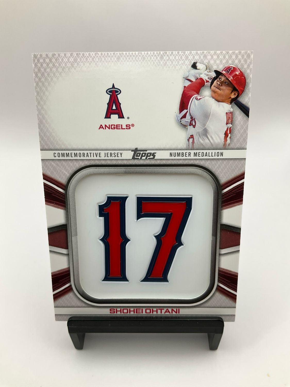 2022 Topps Shohei Ohtani Player Jersey Number Medallion Card