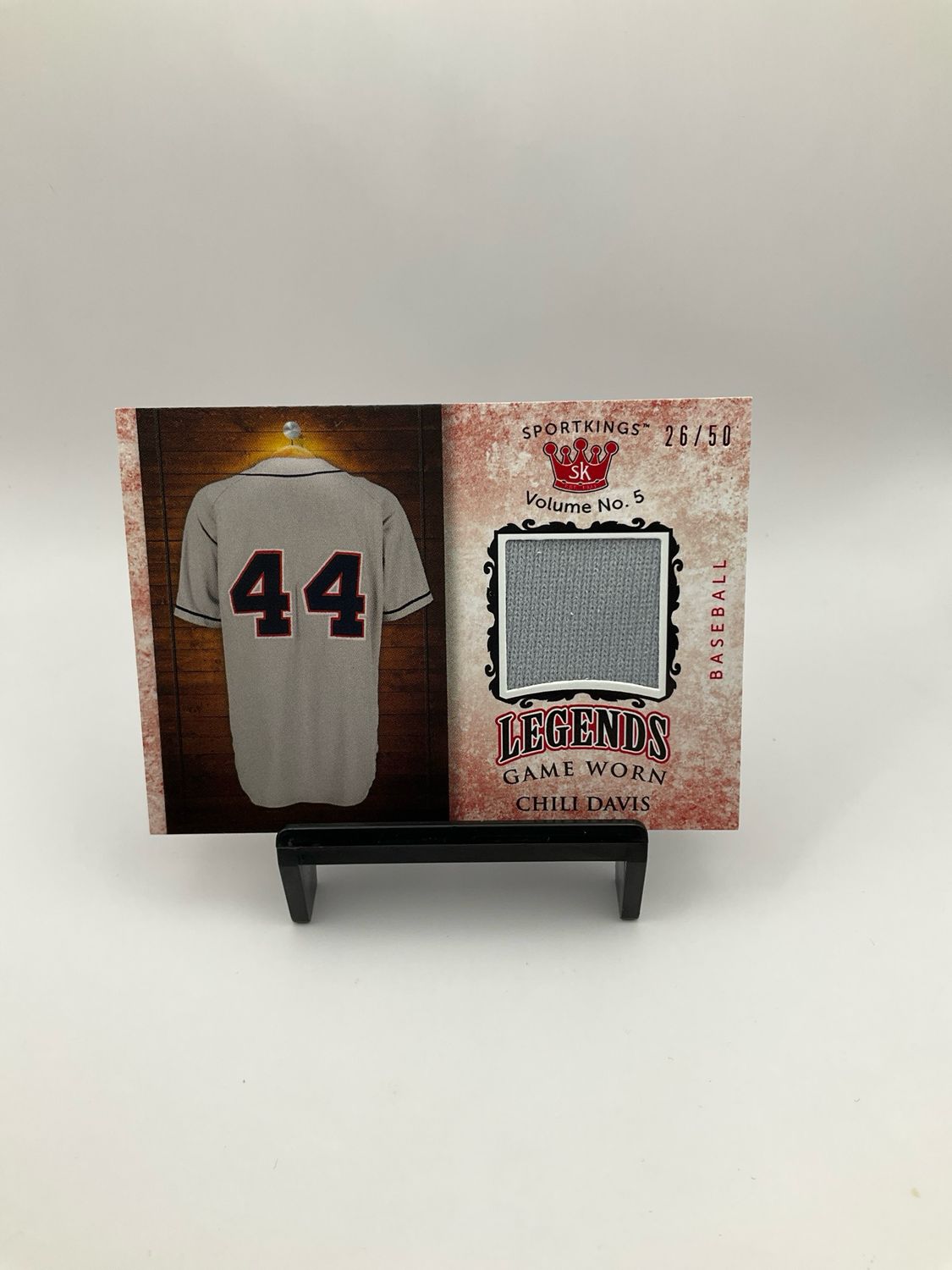 Sportkings Vol. 5 Chili Davis Legends Game Worn Patch 26/50