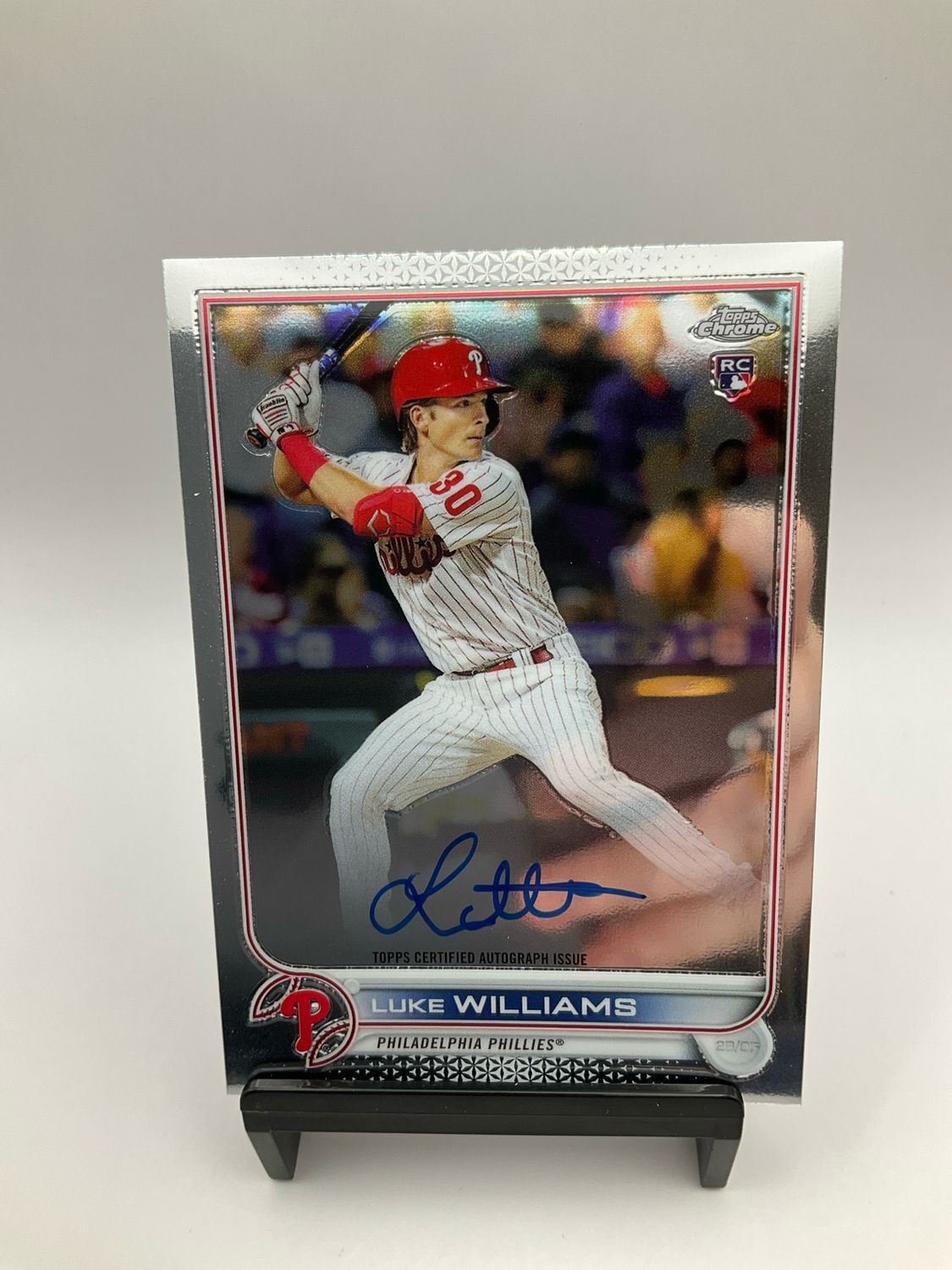 2022 Topps Chrome Luke Williams Autograph No. RA-LW