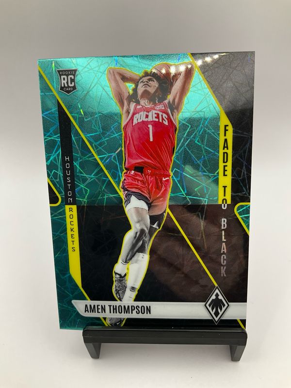 2023/24 Phoenix Amen Thompson Fade To Black Aqua Lazer No.21