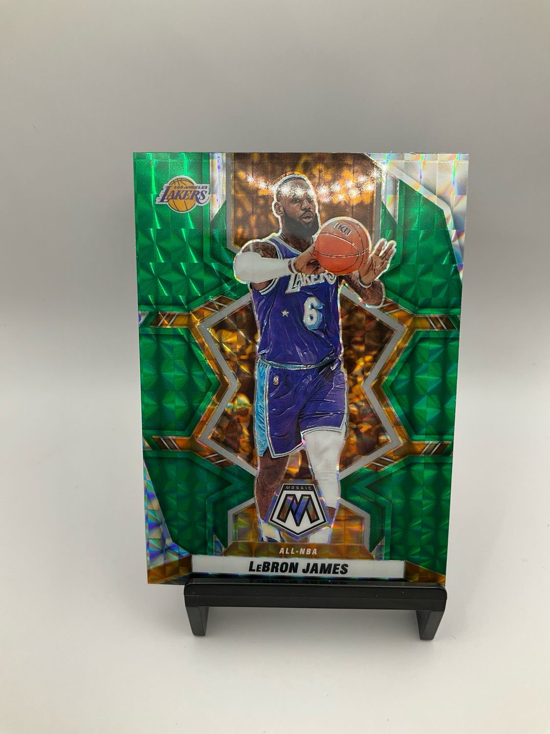2021/22 Mosaic Lebron James Gold Mosaic No.286