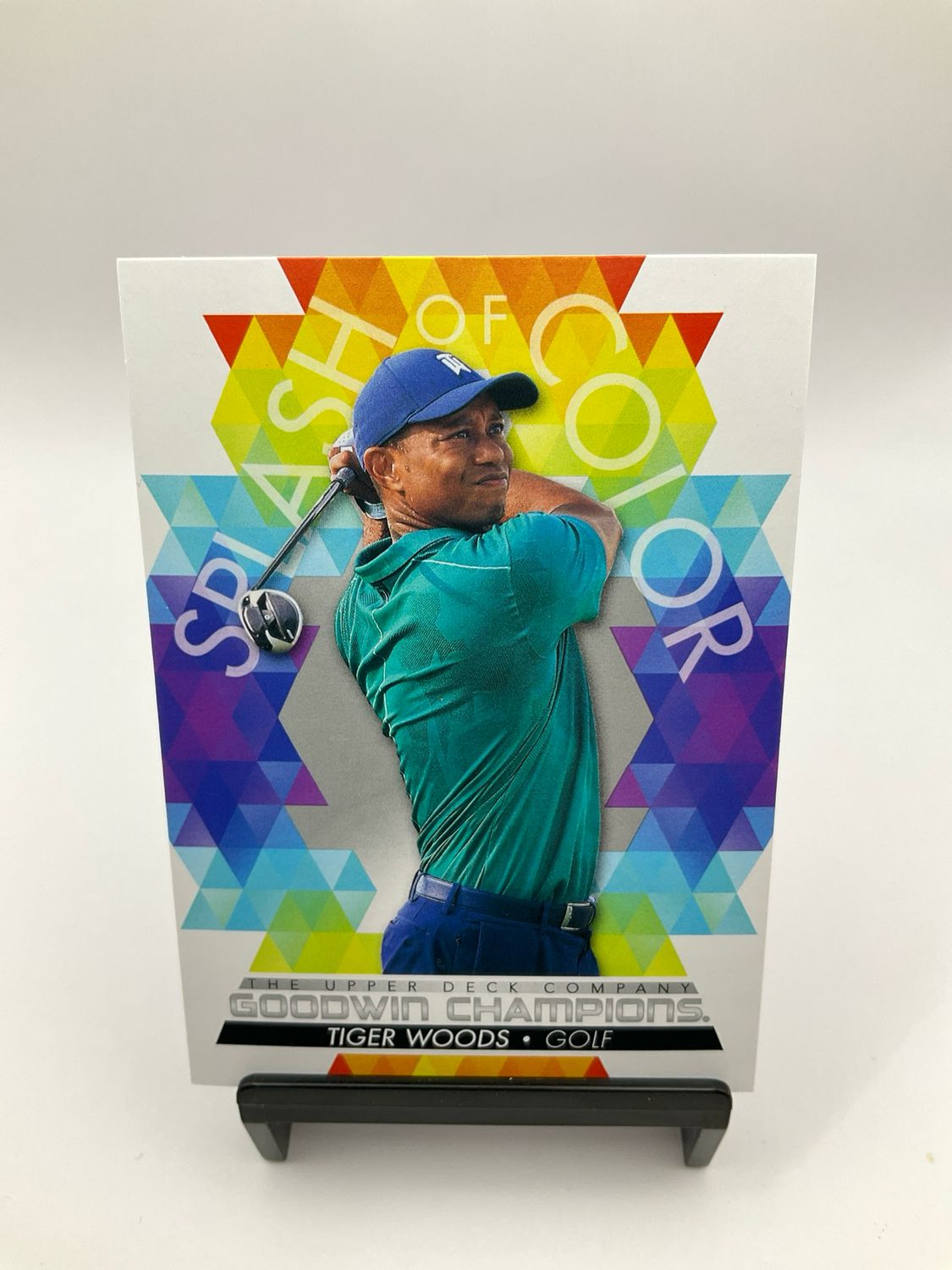 2022 UD Goodwin Champions Tiger Woods Splash of Color No. 125