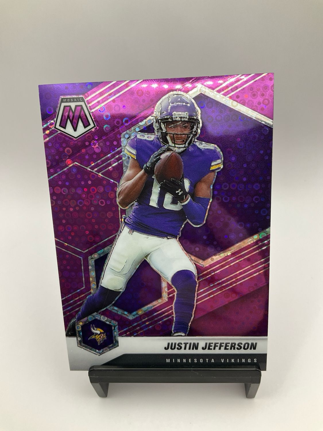 2021 Mosaic Justin Jefferson Purple Disco 21/50 No.132