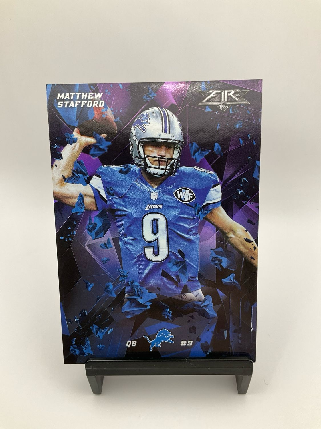 2015 Topps Fire Matthew Stafford 30/50 No.45