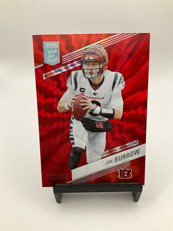 2023 Donruss Elite Joe Burrow Red 002/625 No. 52