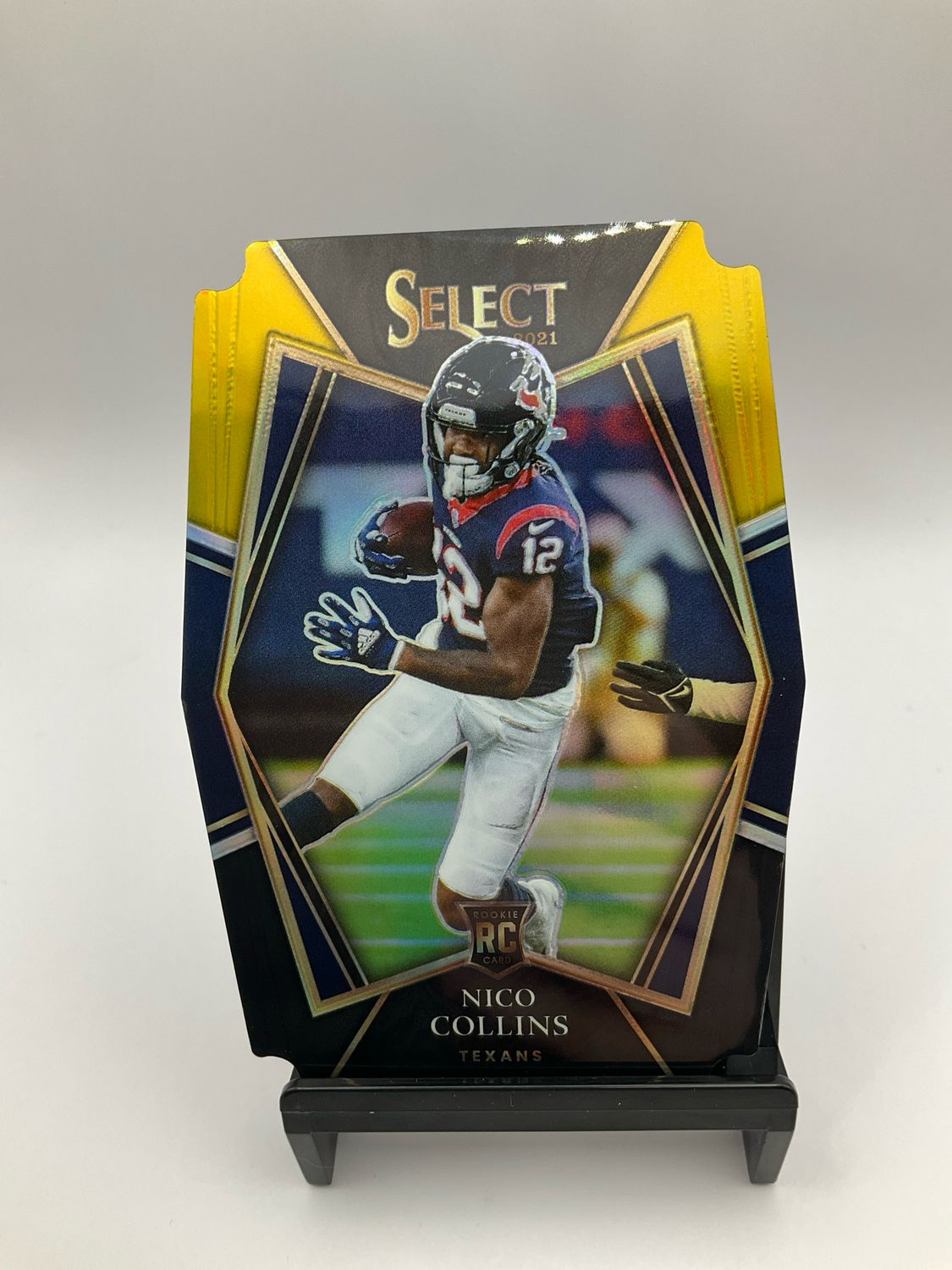 2021 Select Nico Collins Die-Cut Yellow/Blue/Black No. 169