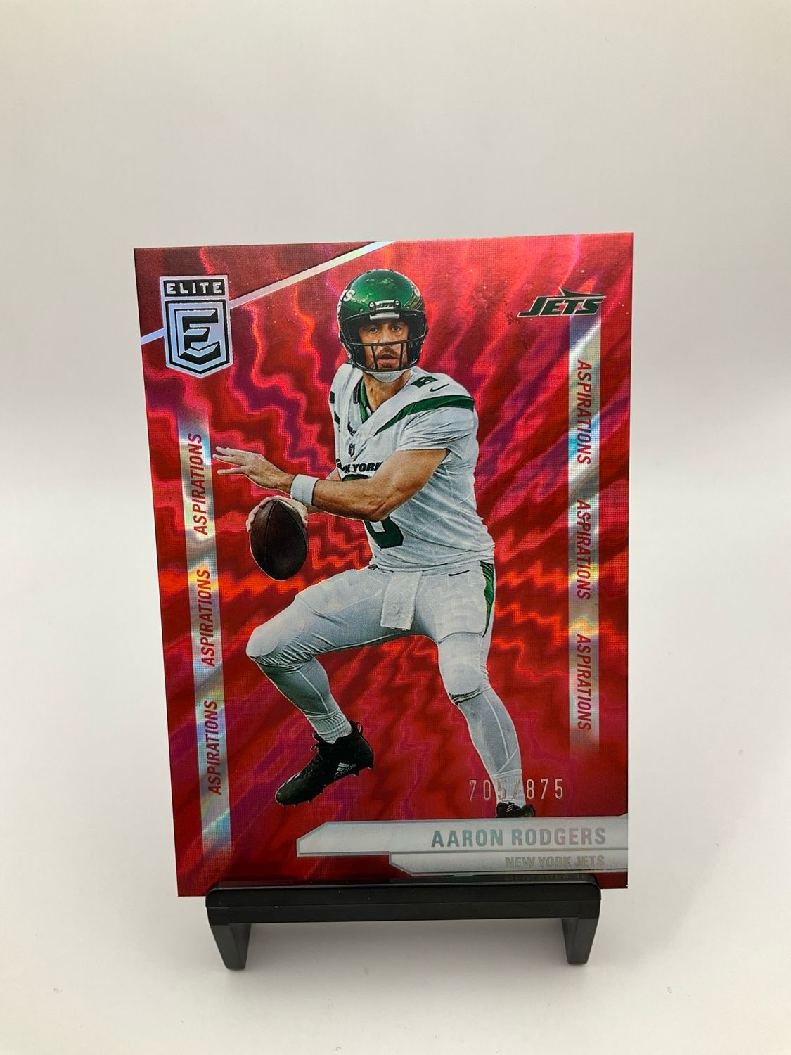 2024 Donruss Elite Aaron Rodgers Red 705/875 No. 99