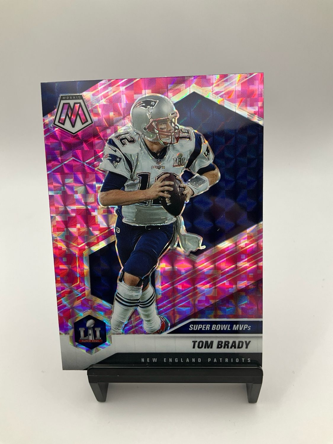 2021 Mosaic Tom Brady Pink Mosaic No.284