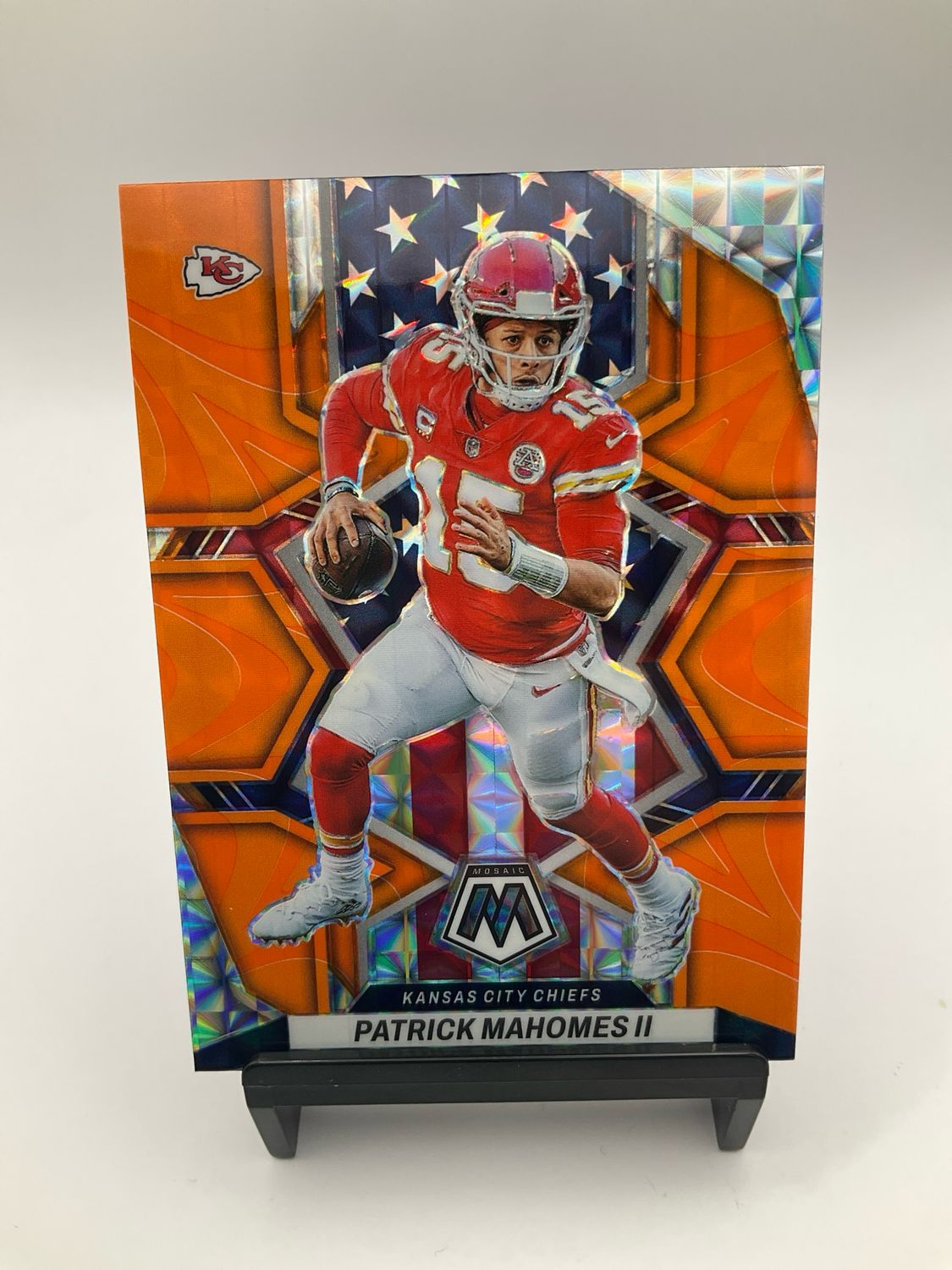 2022 Mosaic Patrick Mahomes ll Orange Mosaic No.256