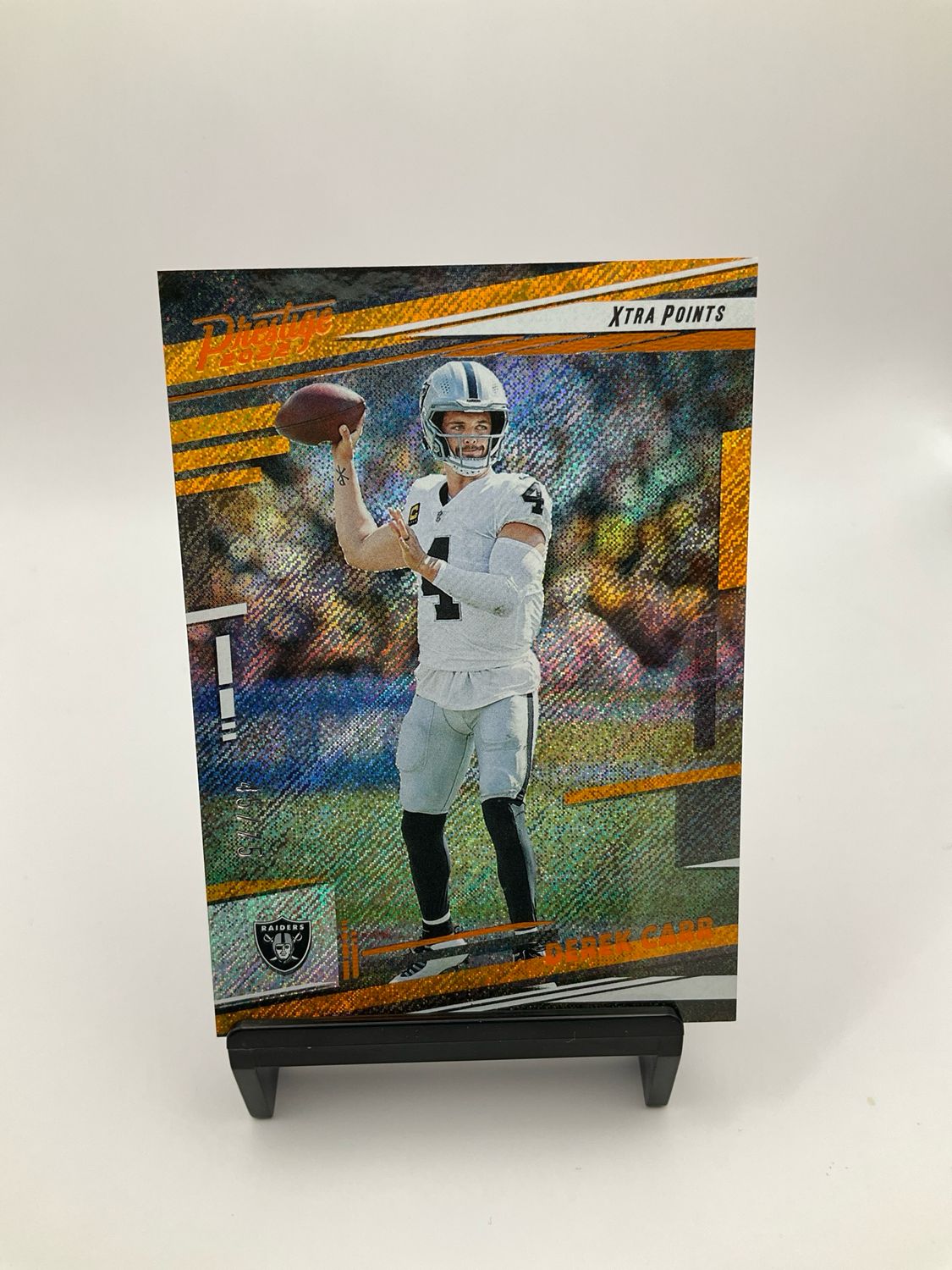 2022 Prestige Derek Carr Orange 45/75 No.170