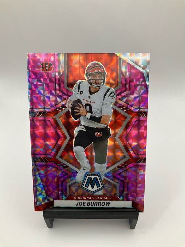 2022 Mosaic Joe Burrow Pink Mosaic No.39