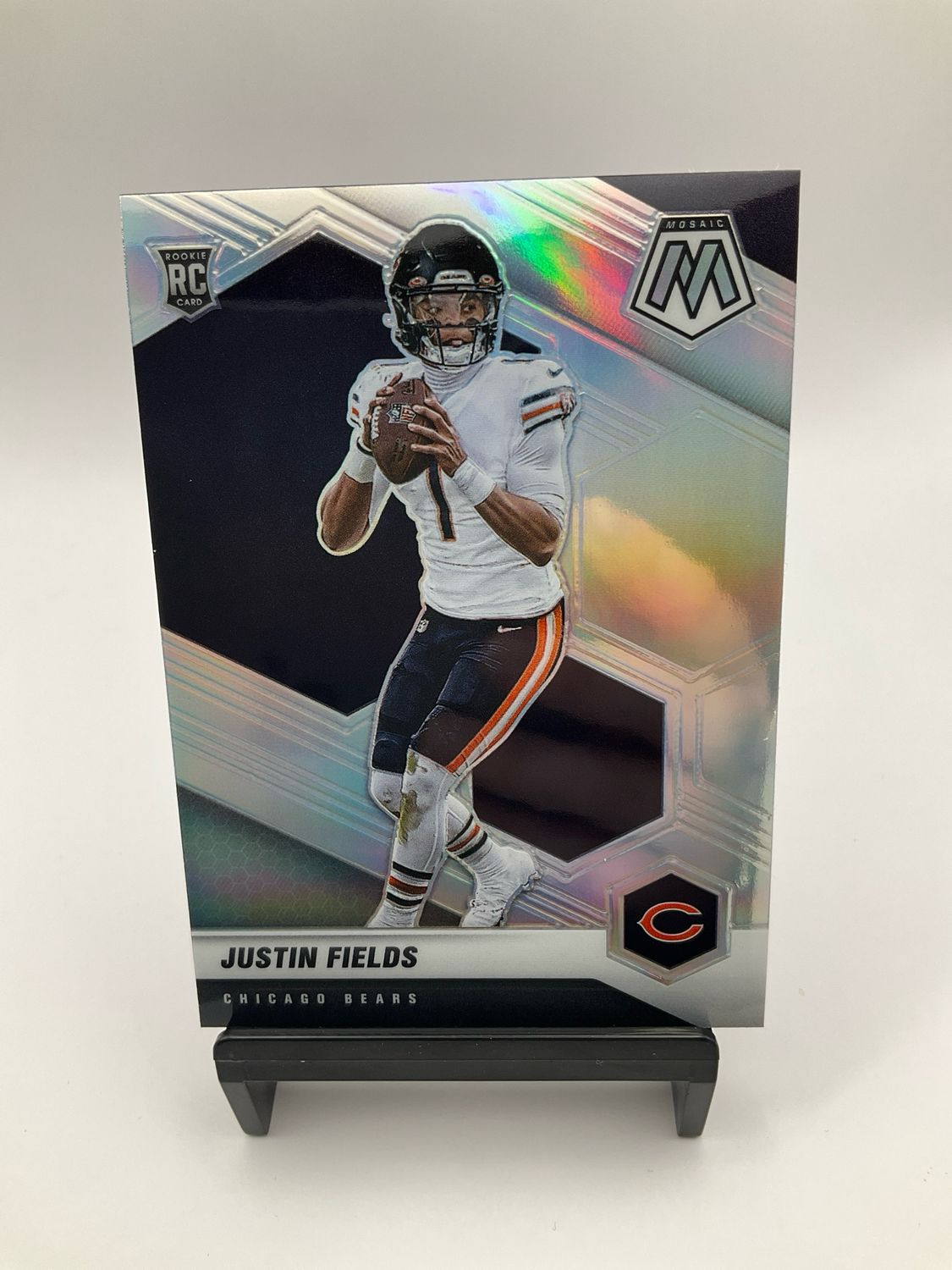 2021 Mosaic Justin Fields Rookie Silver No.304