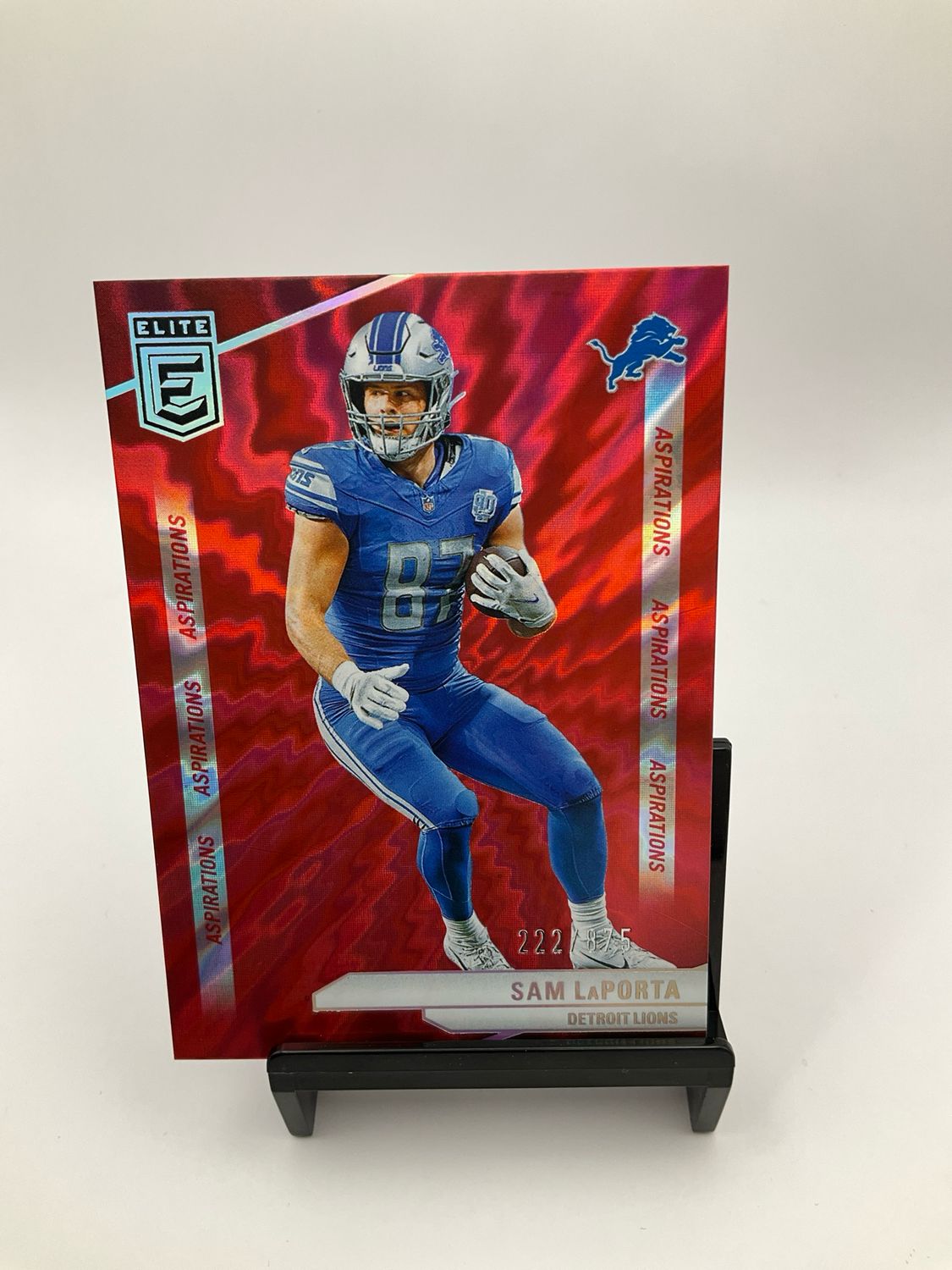 2024 Donruss Elite Sam LaPorta Red 222/875