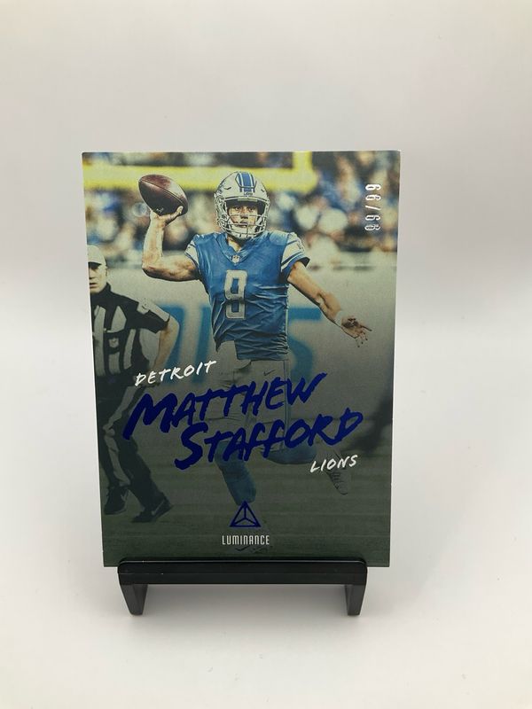 2018 Luminance Matthew Stafford 99/99 No.56