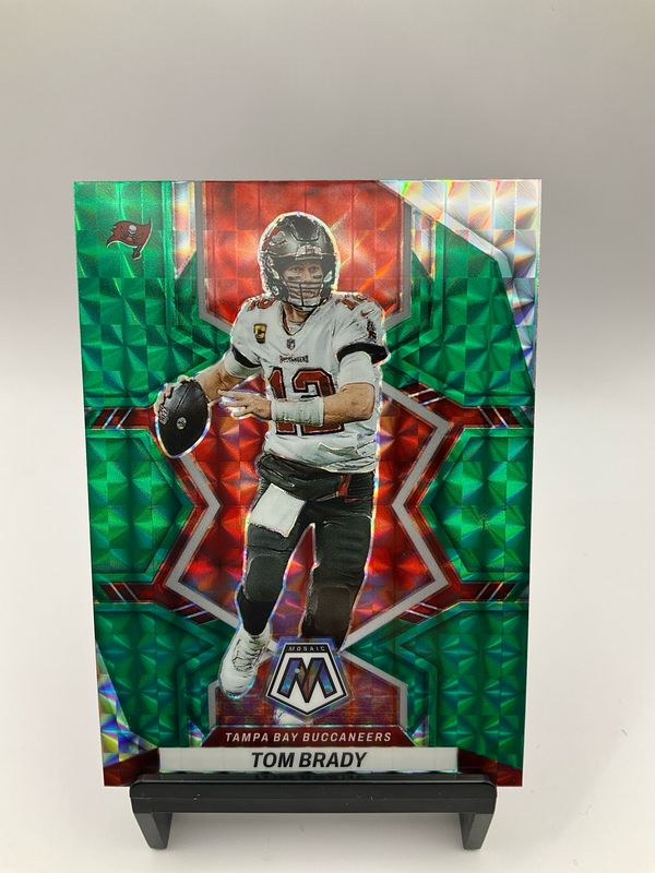 2022 Mosiac Tom Brady Green Mosiac No.182