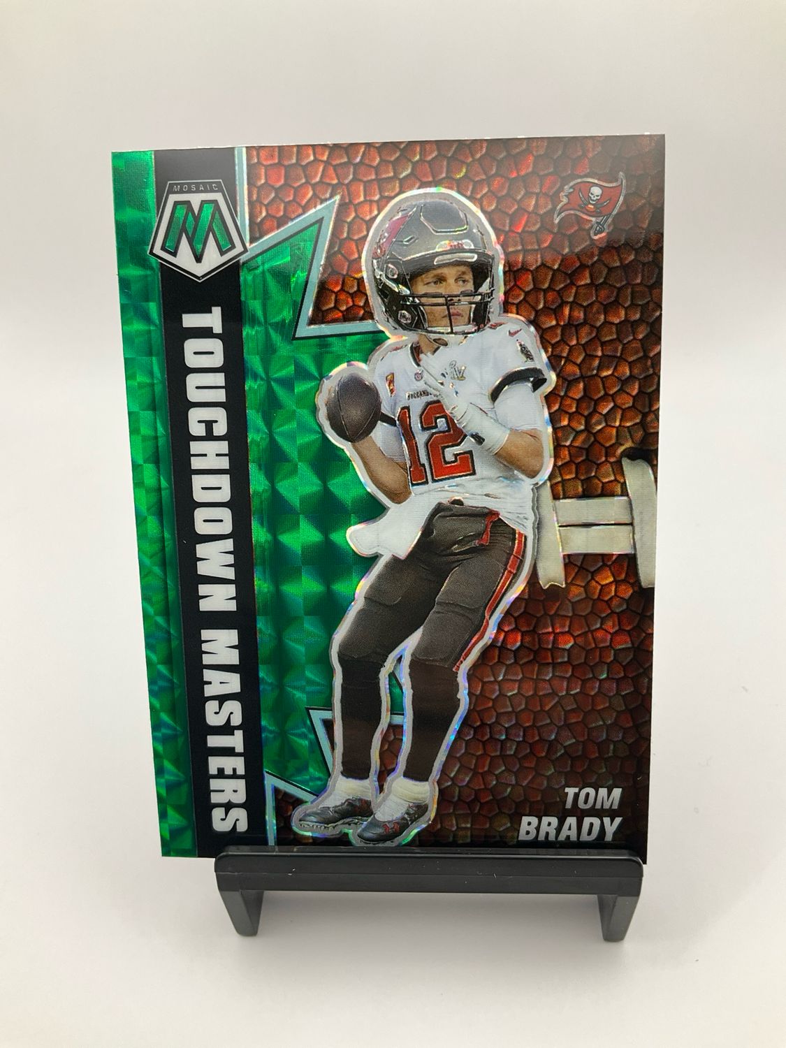 2021 Mosaic Touchdown Masters Tom Brady Green Mosaic No. TM-12
