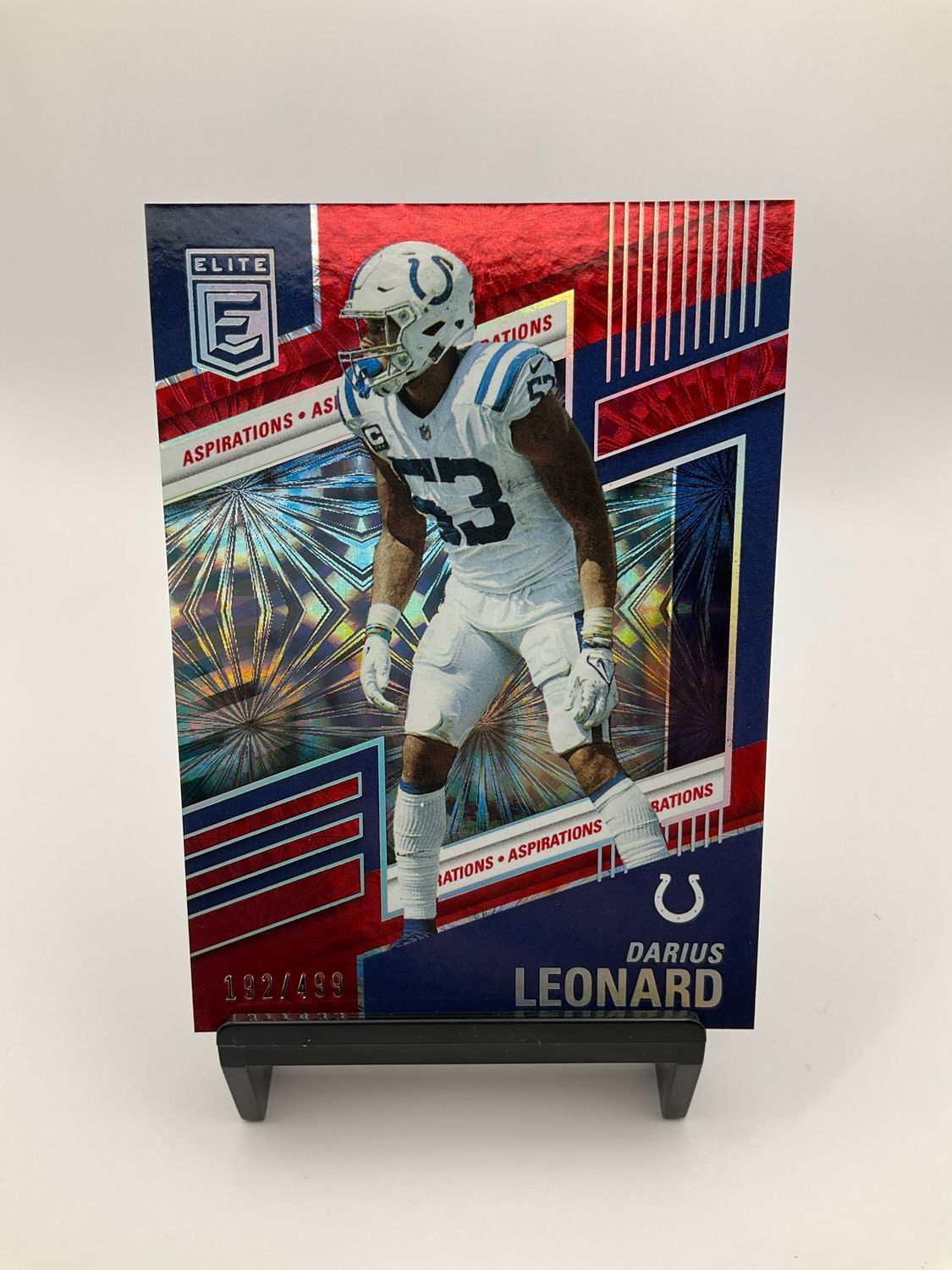 2022 Donruss Elite Darius Leonard Red Firework 192/499 No. 28