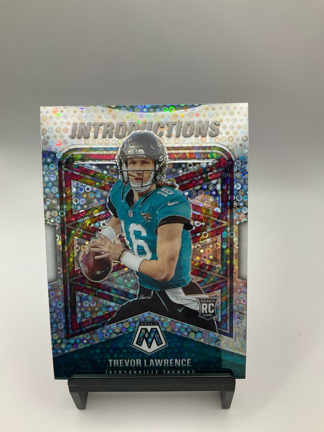 2021 Mosaic No Huddle Trevor Lawrence Introductions Silver Disco No. I-1