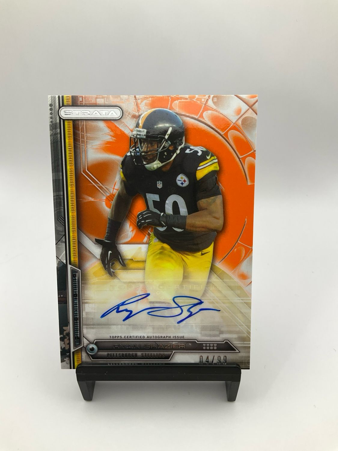 2014 Topps Strata Ryan Shazier Orange Autograph 04/99