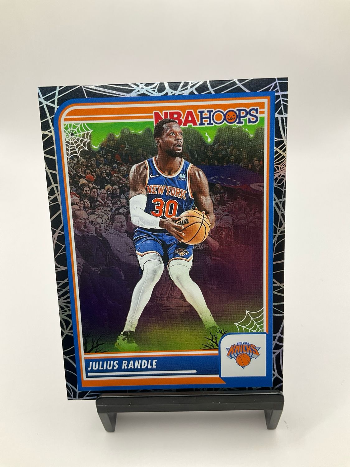 2023/24 Haunted Hoops Julius Randle Black Spiderweb Border No. 42