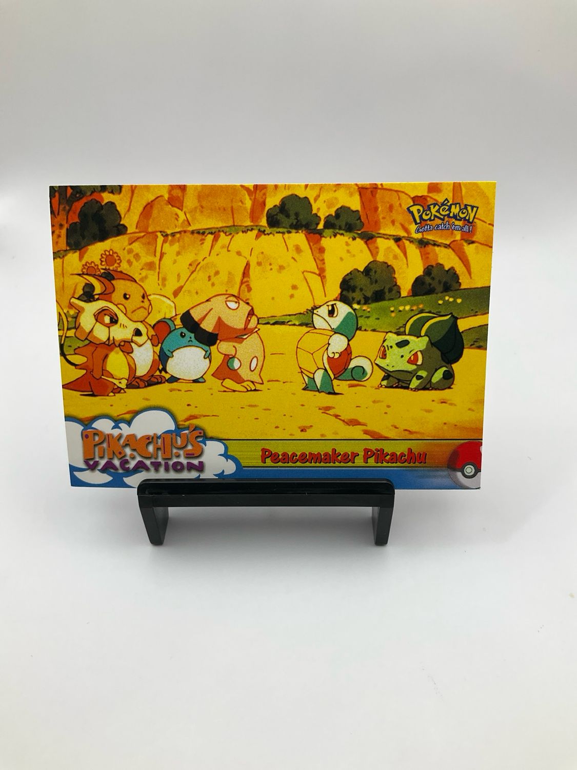 1998 Topps Pikachu&#39;s Vacation &quot;Peacemaker Pikachu&quot; No. 46