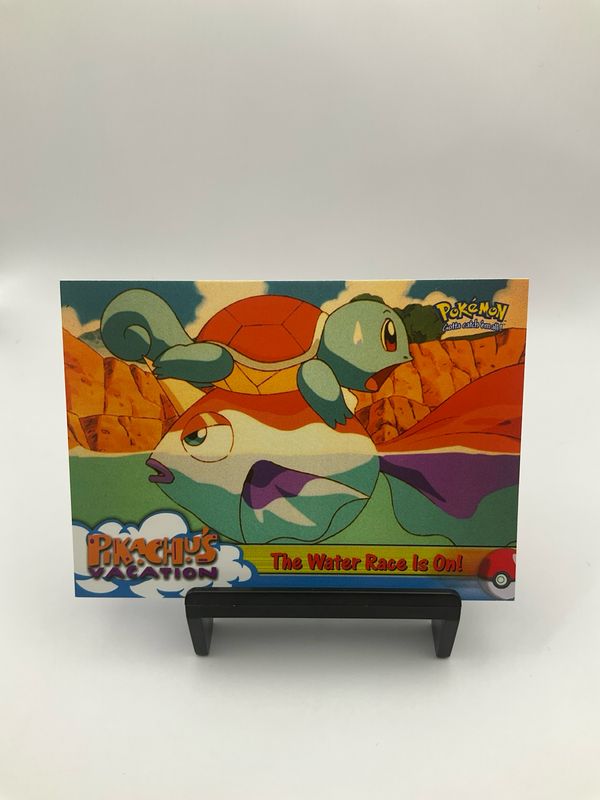 1998 Topps Pikachu&#39;s Vacation &quot;The Water Race Is On&quot; No. 47