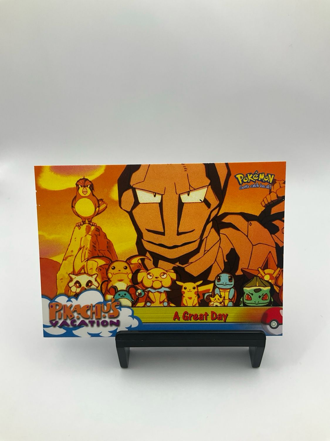 1998 Topps Pikachu&#39;s Vacation &quot;A Great Day&quot; No. 58
