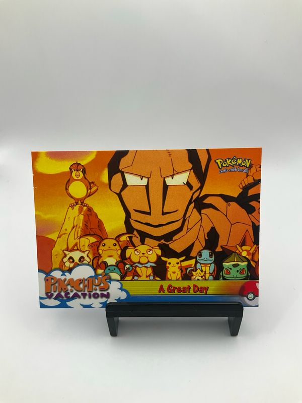 1998 Topps Pikachu&#39;s Vacation &quot;A Great Day&quot; No. 58