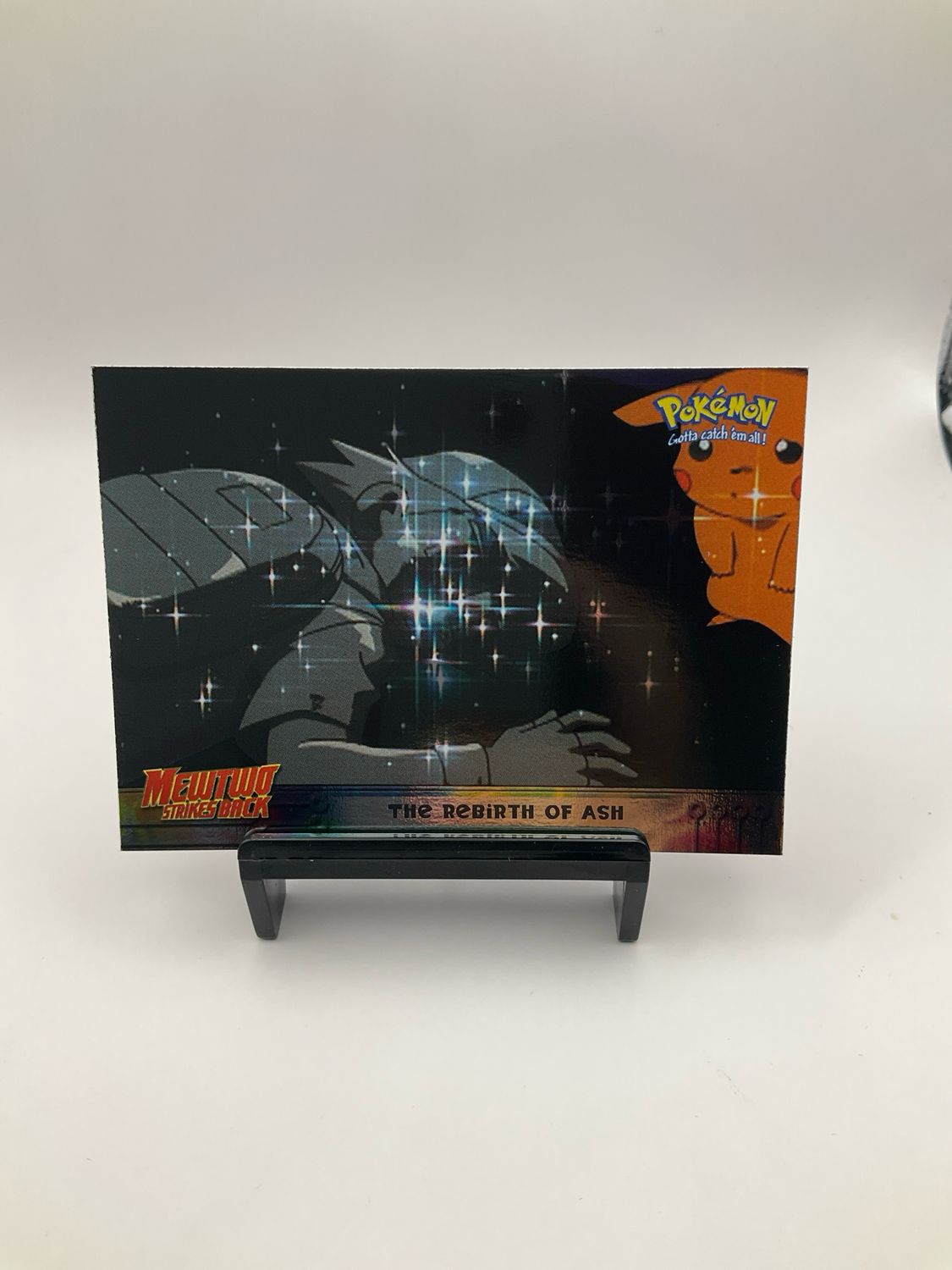 1998 Topps Mewtwo Strikes Back &quot;The Rebirth Of Ash&quot; No. 38 Foil