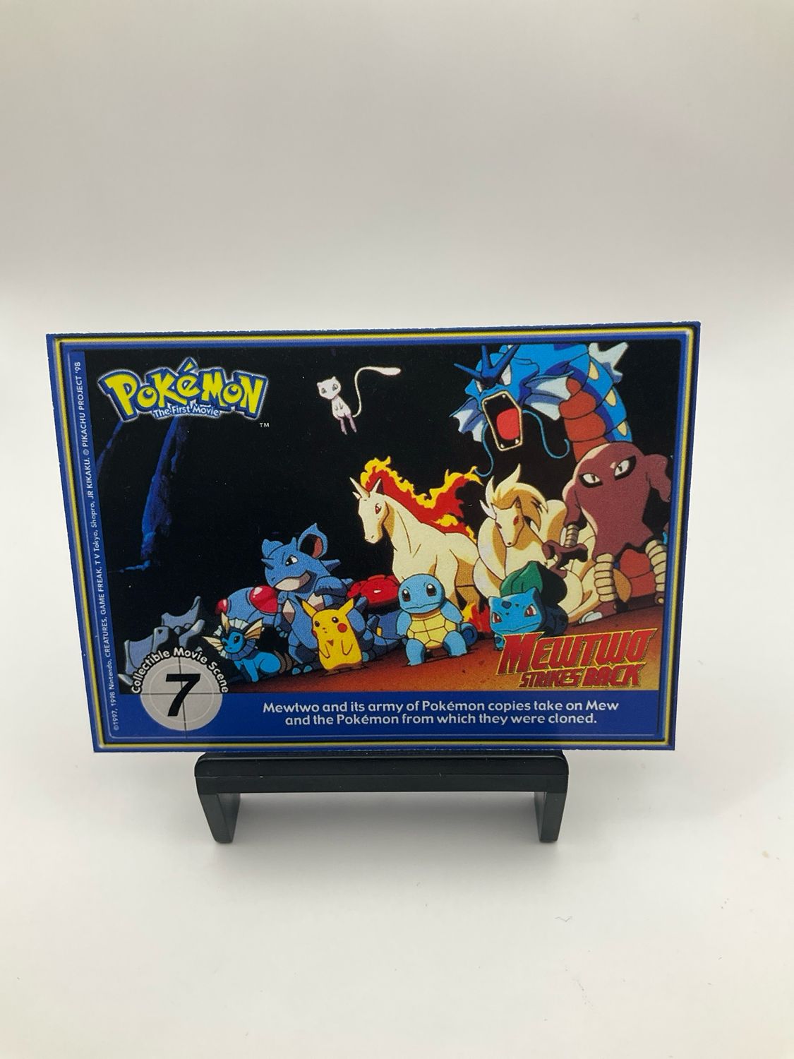 1998 Topps Mewtwo Strikes Back Collectible Movie Scene No. 7 Gastly #92