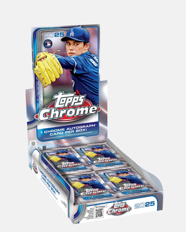 2025 TOPPS CHROME BASEBALL HOBBY BOX