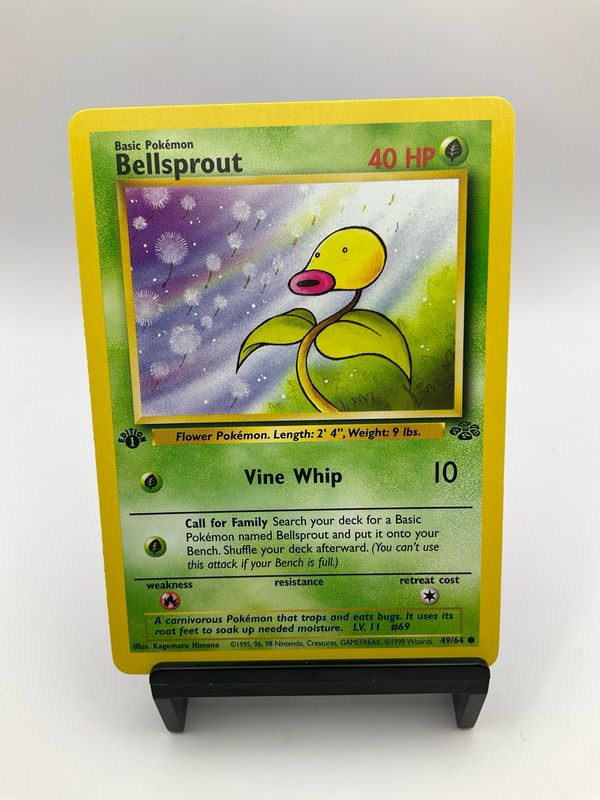 1999 Pokemon Bellsprout Jungle 1st Edition 49/64