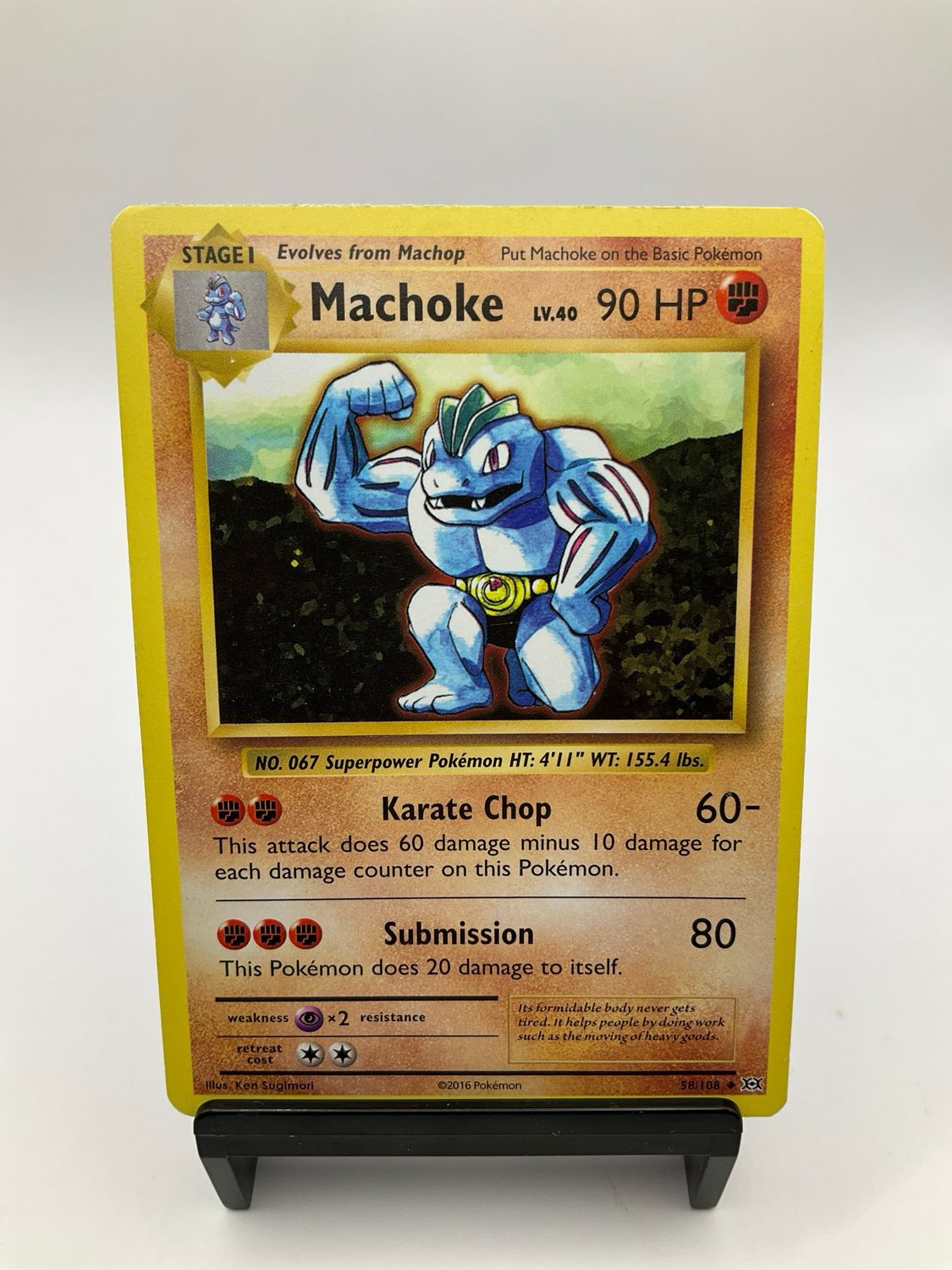 2016 Pokemon Machoke 58/108