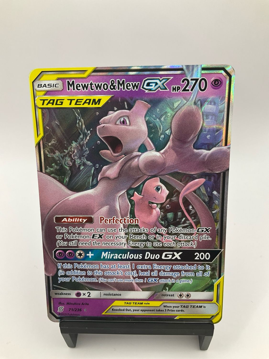 2019 Pokemon Tag Team Mewtwo &amp; Mew GX 71/236