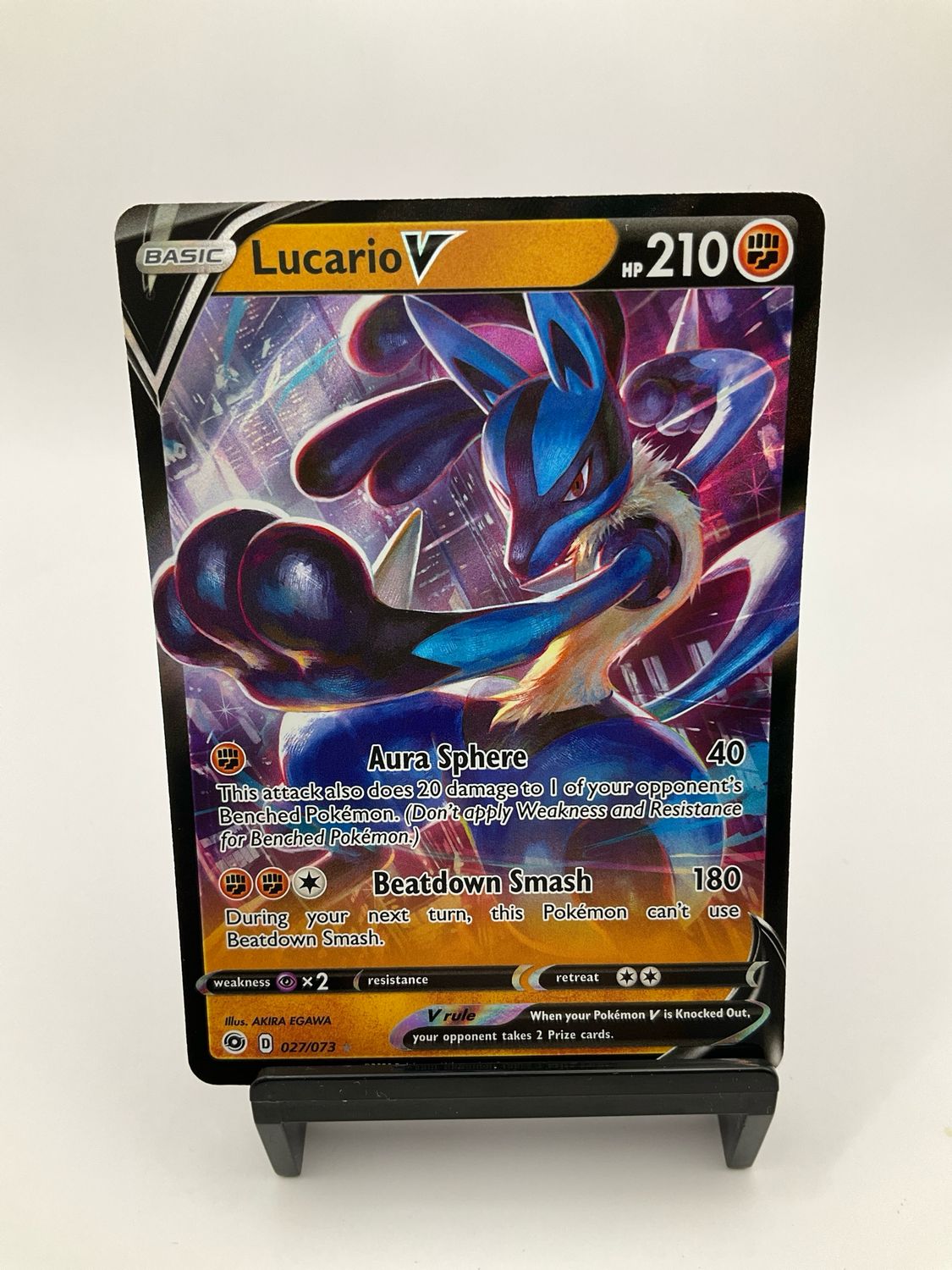 2020 Pokemon Lucario V 027/073