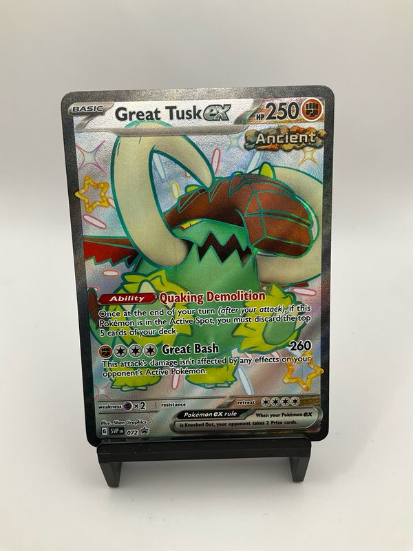 2024 Pokemon Great Tusk Ex 072 Black Star Promo