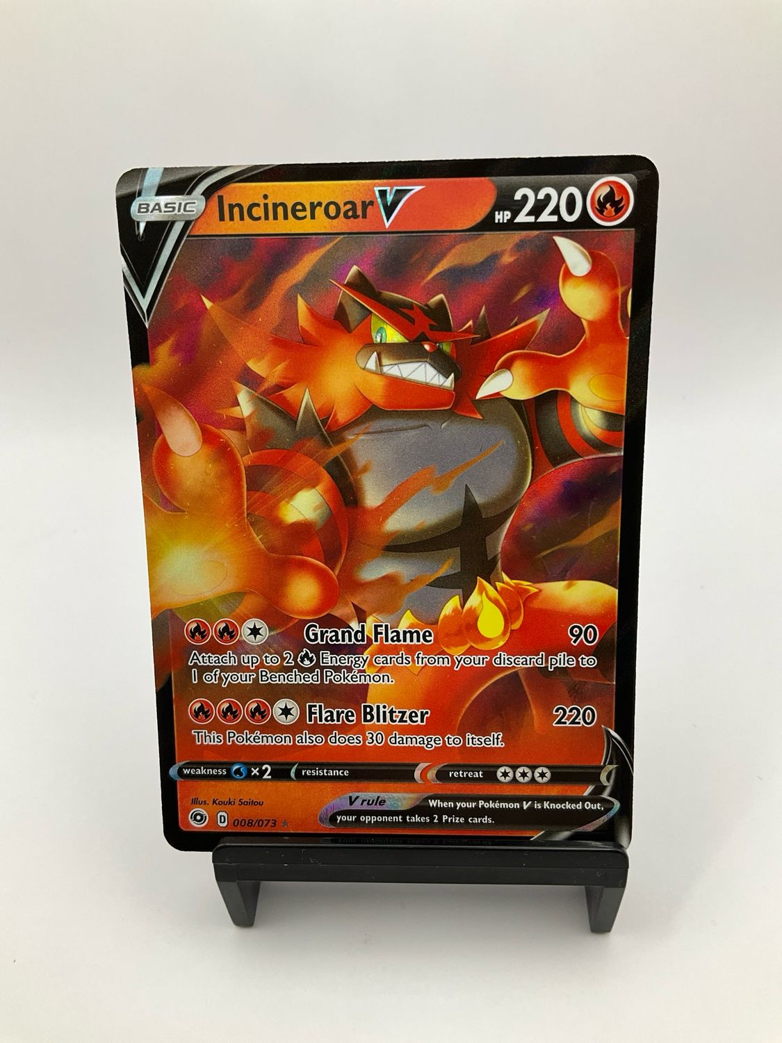 2020 Pokemon Incineroar V 008/073